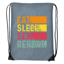 ZSONA DEKOR Eat sleep sex repeat - Sport táska szürke kézitáska és bőrönd