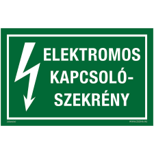 ZSONA DEKOR Elektromos kapcsolószekrény Műanyag tábla 160x250 mm információs címke
