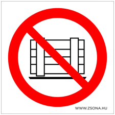 ZSONA DEKOR Eltorlaszolni tilos! Öntapadós matrica 100x100 mm információs címke