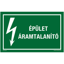 ZSONA DEKOR Épület áramtalanító Öntapadós matrica csomag 100x60 mm 5db/csomag információs címke