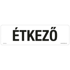 ZSONA DEKOR Étkező Öntapadós matrica 250x80 mm információs címke