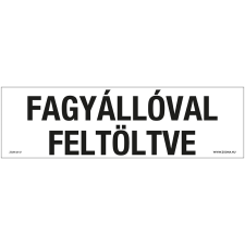 ZSONA DEKOR Fagyállóval feltöltve Öntapadós matrica 250x80 mm információs címke