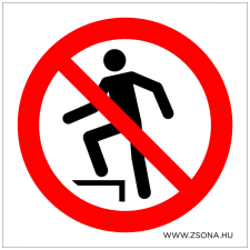 ZSONA DEKOR Felületre lépni tilos! Öntapadós matrica 100x100 mm információs címke