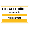ZSONA DEKOR Foglalt terület! Méh család Műanyag tábla 320x500 mm