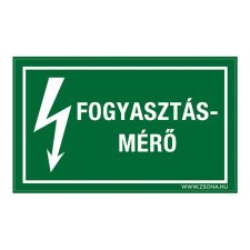 ZSONA DEKOR Fogyasztásmérő Műanyag tábla 320x500 mm információs címke