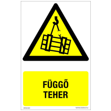 ZSONA DEKOR Függő teher Öntapadós matrica 160x100 mm információs címke
