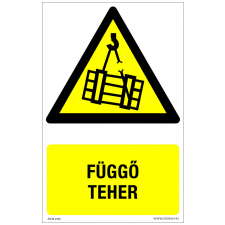 ZSONA DEKOR Függő teher Öntapadós matrica 160x250 mm információs címke