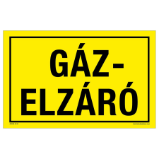 ZSONA DEKOR Gázelzáró Alumínium tábla 160x250 mm információs címke