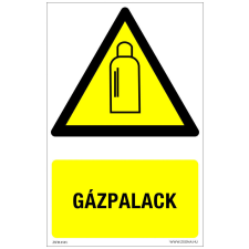 ZSONA DEKOR Gázpalack Öntapadós matrica 160x100 mm információs címke