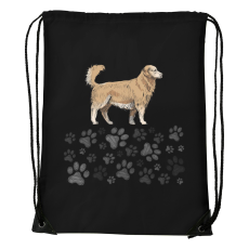 ZSONA DEKOR Golden retriver - Sport táska fekete