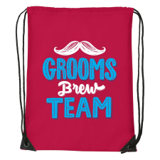 ZSONA DEKOR Grooms brew team - Sport táska piros kézitáska és bőrönd