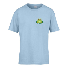 ZSONA DEKOR Gyerek póló Ovis jelel Béka mintával Világos kék 110 méret gyerek póló