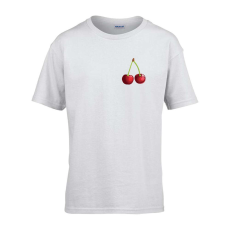 ZSONA DEKOR Gyerek póló Ovis jelel Cseresznye mintával Fehér 110 méret