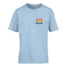 ZSONA DEKOR Gyerek póló Ovis jelel Dob mintával Világos kék 134 méret gyerek póló