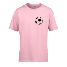 ZSONA DEKOR Gyerek póló Ovis jelel Foci mintával Rózsaszín 134 méret gyerek póló