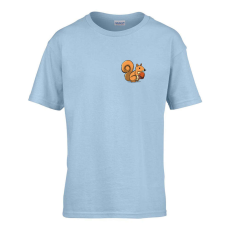 ZSONA DEKOR Gyerek póló Ovis jelel Mókus mintával Világos kék 110 méret