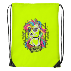 ZSONA DEKOR Hipster unicorn - Sport táska sárga