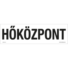 ZSONA DEKOR Hőközpont Öntapadós matrica 250x80 mm információs címke