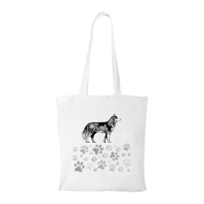 ZSONA DEKOR Husky - Bevásárló táska fehér v1