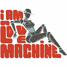 ZSONA DEKOR I am a love machine - Sport táska fehér kézitáska és bőrönd