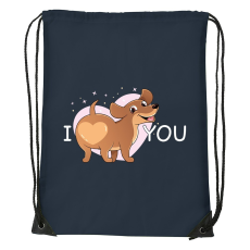 ZSONA DEKOR I love you - Sport táska navy kék v1603