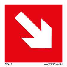 ZSONA DEKOR Iránynyíl le Öntapadós matrica 100x100 mm információs címke