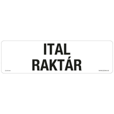 ZSONA DEKOR Ital raktár Öntapadós matrica 250x80 mm információs címke