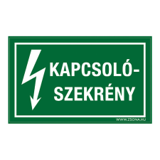 ZSONA DEKOR Kapcsolószekrény Öntapadós matrica 160x250 mm információs címke