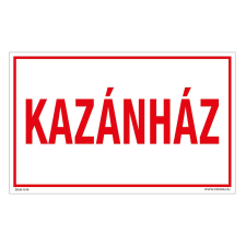 ZSONA DEKOR Kazánház Műanyag tábla 160x100 mm információs címke