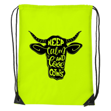 ZSONA DEKOR Keep calm and love cows - Sport táska sárga kézitáska és bőrönd