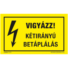 ZSONA DEKOR Kétirányú betáplálás Alumínium tábla 100x160 mm információs címke