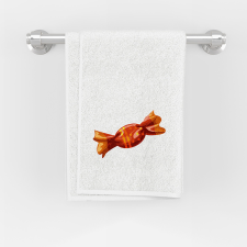 ZSONA DEKOR Kéztörlő 35x70 cm méretben Ovis jellel Szaloncukor mintával lakástextília