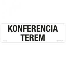 ZSONA DEKOR Konferencia terem Műanyag tábla 250x80 mm információs címke