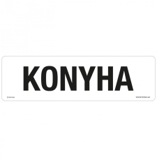 ZSONA DEKOR Konyha Öntapadós matrica 250x80 mm információs címke