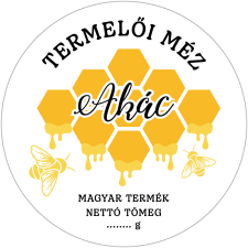 ZSONA DEKOR Kör alakú mézes cimke AKÁC 6 db/csomag dekorációs kellék