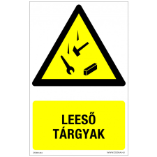 ZSONA DEKOR Leeső tárgyak Öntapadós matrica 320x500 mm információs címke
