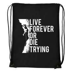 ZSONA DEKOR Live forever - Sport táska fekete
