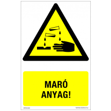 ZSONA DEKOR Maró anyag! Öntapadós matrica 160x250 mm információs címke