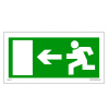 ZSONA DEKOR Menekülési út balra Utánvilágító műanyag tábla 200x100 mm