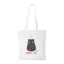 ZSONA DEKOR Merry Cat - Bevásárló táska fehér kézitáska és bőrönd