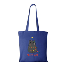 ZSONA DEKOR Merry Cat - Bevásárló táska kék