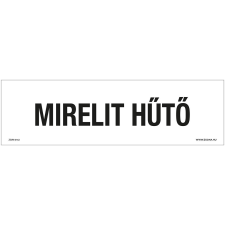 ZSONA DEKOR Mirelit hűtő Öntapadós matrica 250x80 mm információs címke