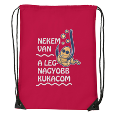 ZSONA DEKOR Nekem van a legnagyobb kukacom - Sport táska piros