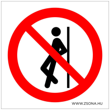 ZSONA DEKOR Nekidőlni tilos! Öntapadós matrica 100x100 mm információs címke