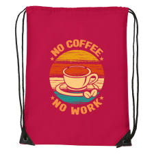 ZSONA DEKOR No coffee no work - Sport táska piros kézitáska és bőrönd