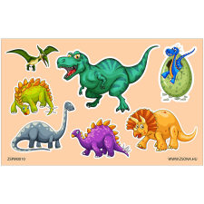ZSONA DEKOR Öntapadós állatos-dínó 01 matrica csomag matrica