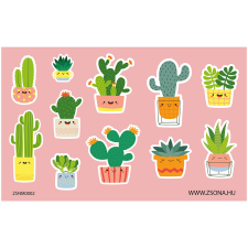 ZSONA DEKOR Öntapadós növény-kaktusz 2 matrica csomag matrica