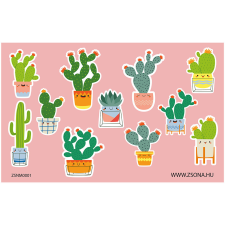ZSONA DEKOR Öntapadós növény-kaktusz matrica csomag matrica