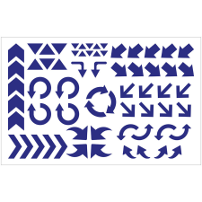 ZSONA DEKOR Öntapadós nyilak 65db/ív Kék ajándéktárgy