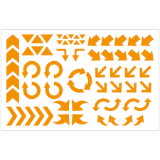 ZSONA DEKOR Öntapadós nyilak 65db/ív Narancssárga ajándéktárgy